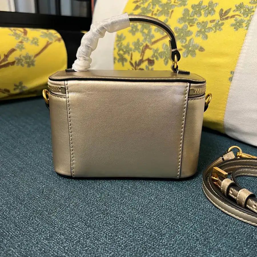 GARAVANI Mini LOCÒ Calfskin Box Bag with VLOGO SIGNATURE Details