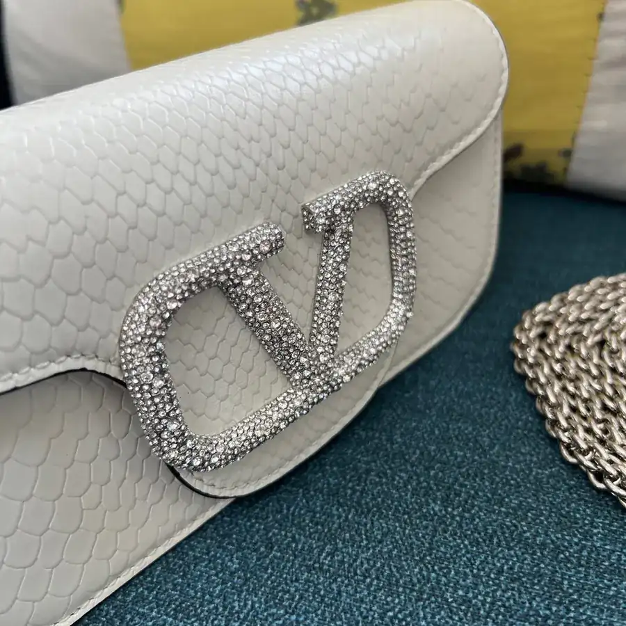 V Garavani MiniLOC Small Handbag with Snake Pattern