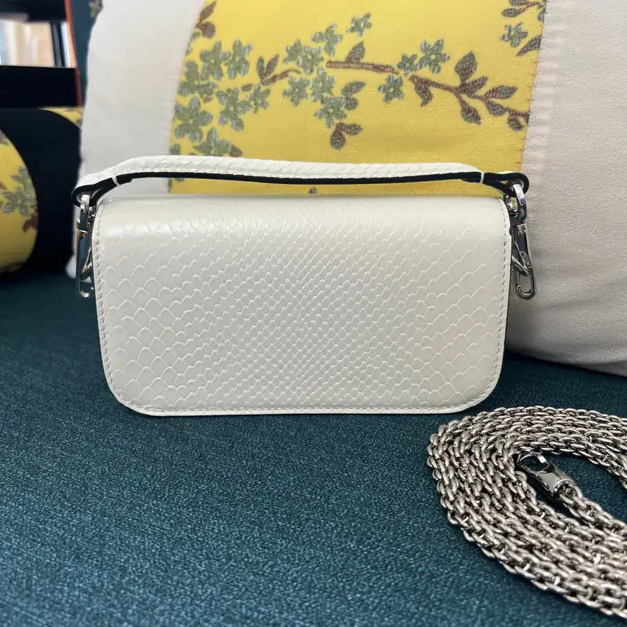 V Garavani MiniLOC Small Handbag with Snake Pattern