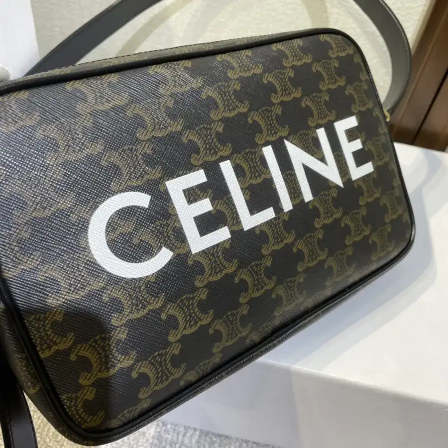 CL Signature Print Postman Bag, Classic Print & Leather, Adjustable Shoulder Strap