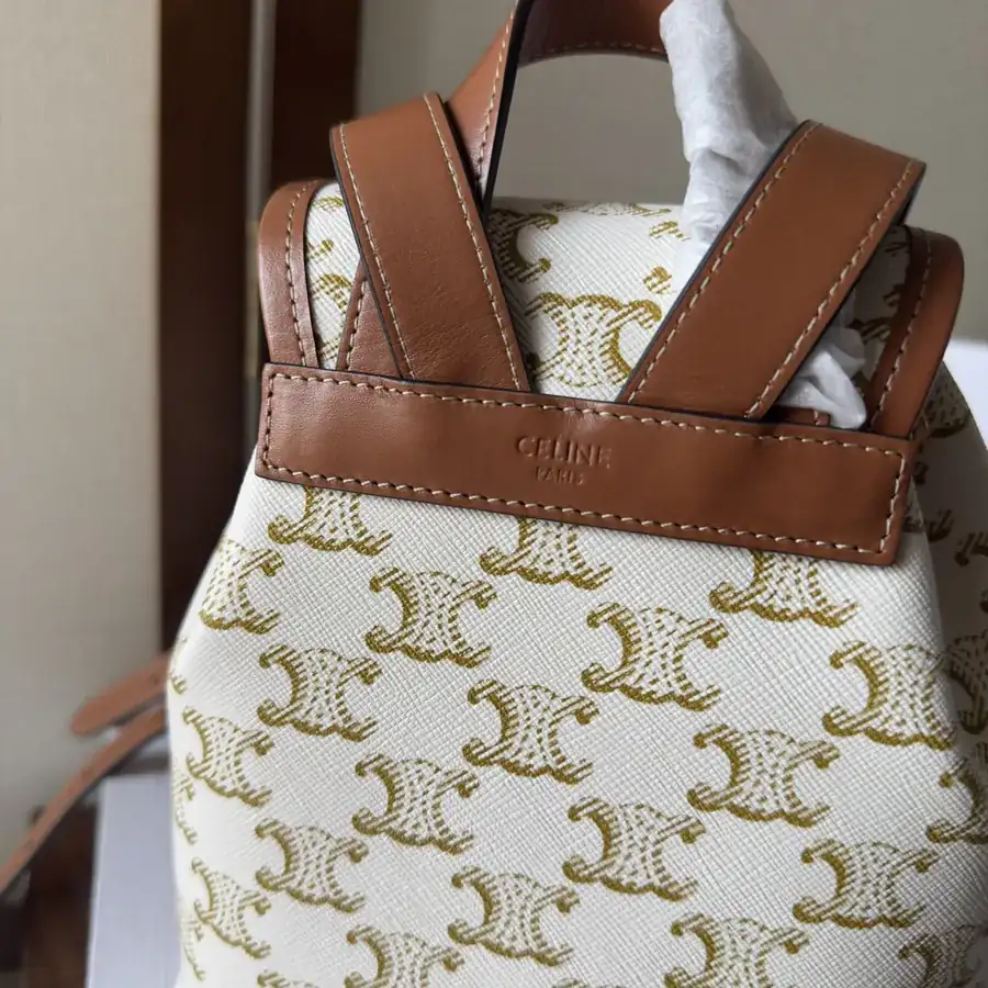 CELIN 2022 Spring Summer New Collection | Mini Backpack with Triomphe Canvas