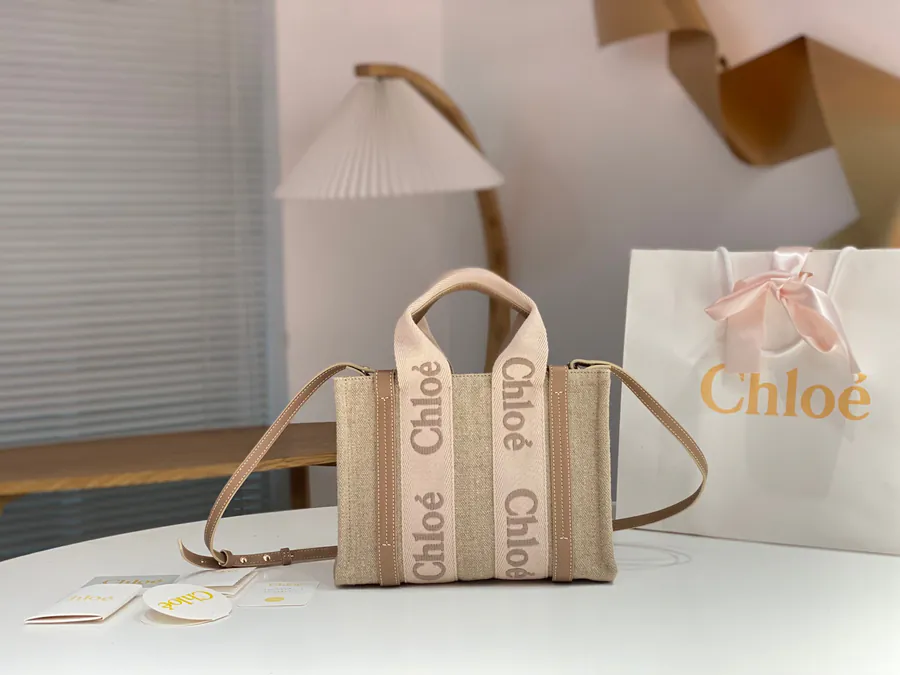 Chloe Woody Family Tote Rosy Pink
