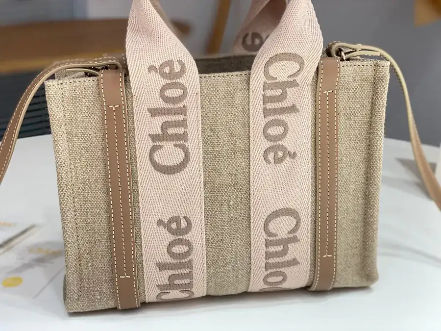 Chloe Woody Family Tote Rosy Pink