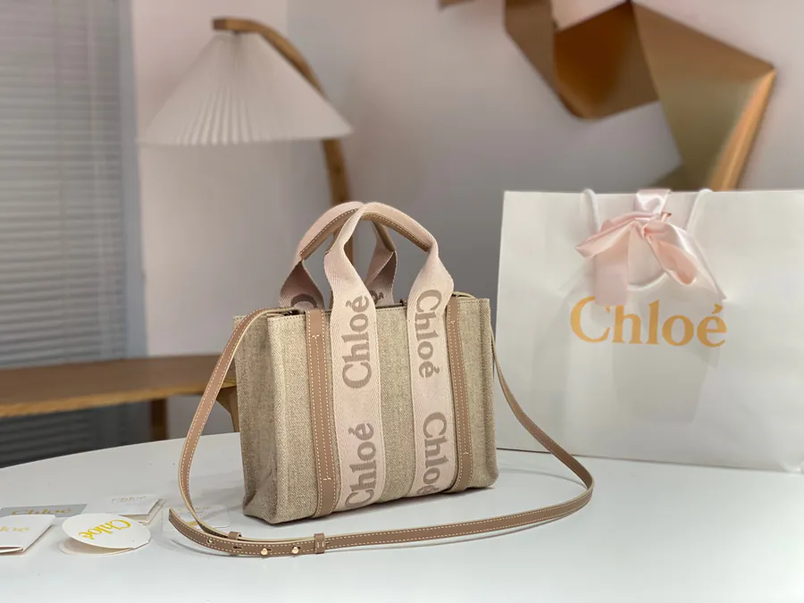 Chloe Woody Family Tote Rosy Pink