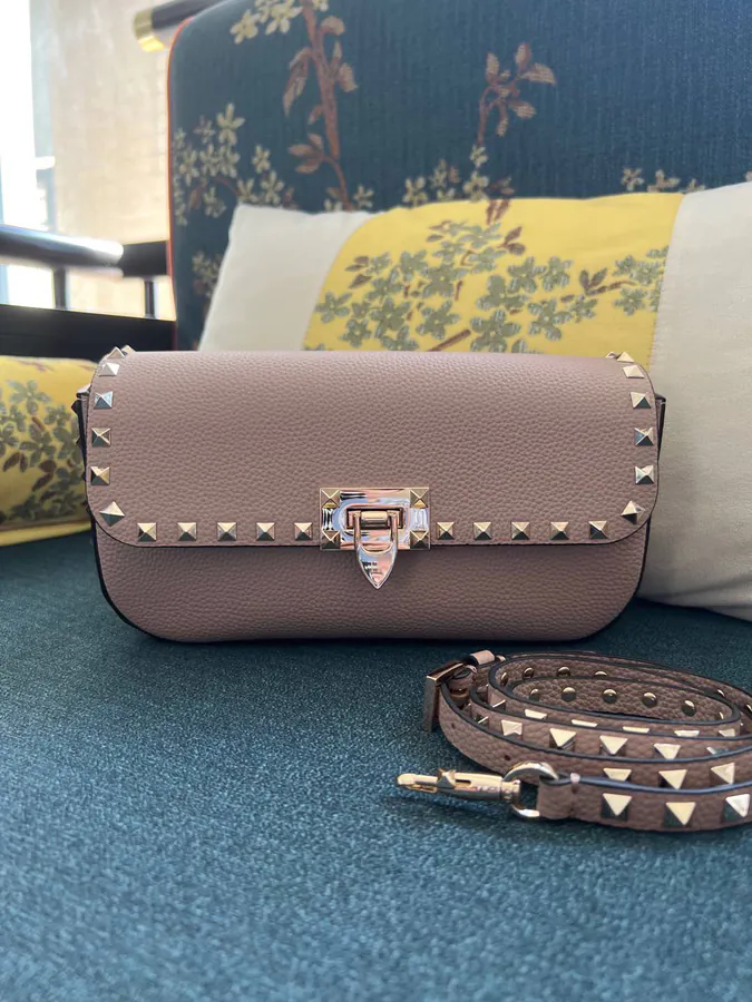 GARAVANI Rockstud Grained Calfskin Tote