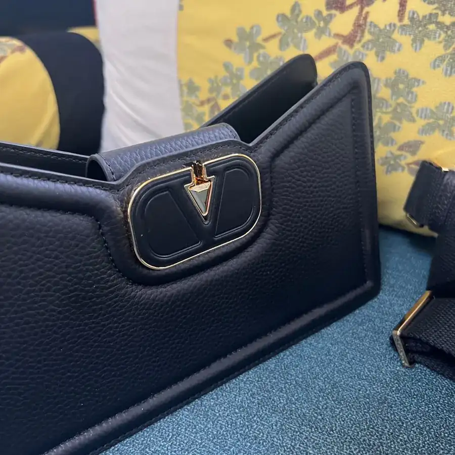 GARAVANI Grained Calfskin Handbag with VLOGO Signature