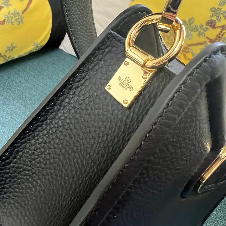 GARAVANI Grained Calfskin Handbag with VLOGO Signature
