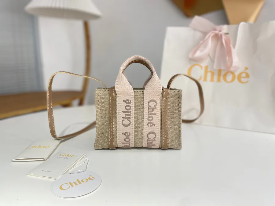 Chloe Woody Family Tote Bag Mini Size