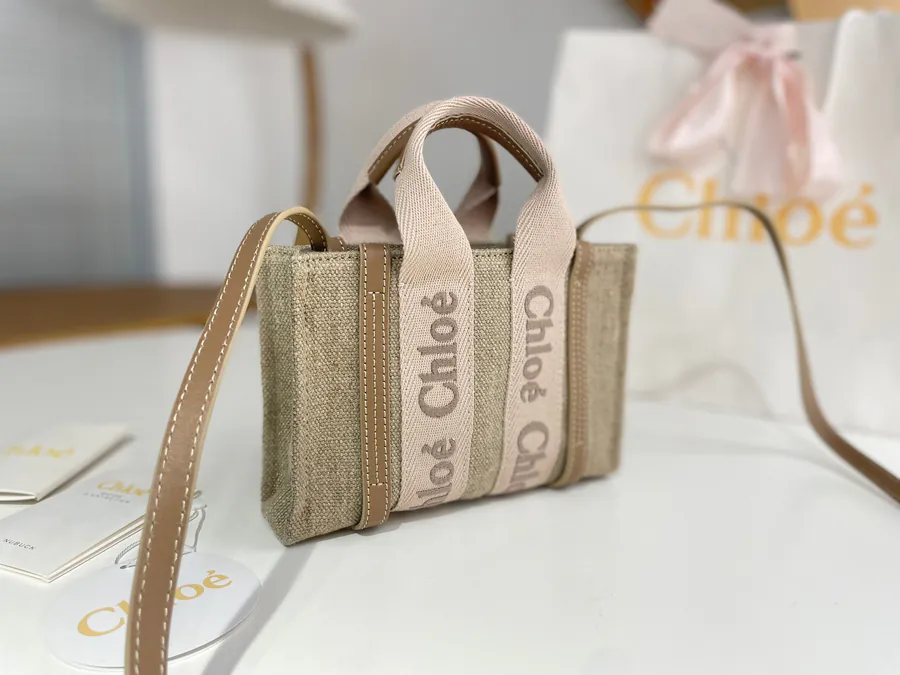 Chloe Woody Family Tote Bag Mini Size