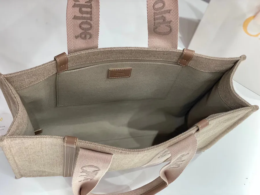 Chloe Woody Family Tote Bag Rosy Pink