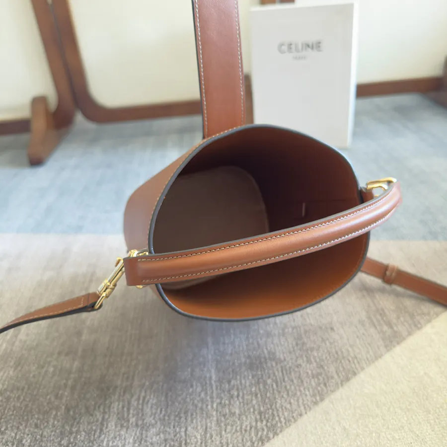 CE New Mini Bucket Bag with Gold Triomphe Logo