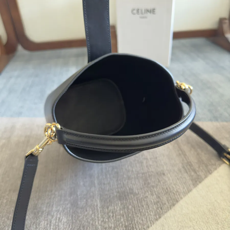 CE New Mini Bucket Bag with Gold Triomphe Logo