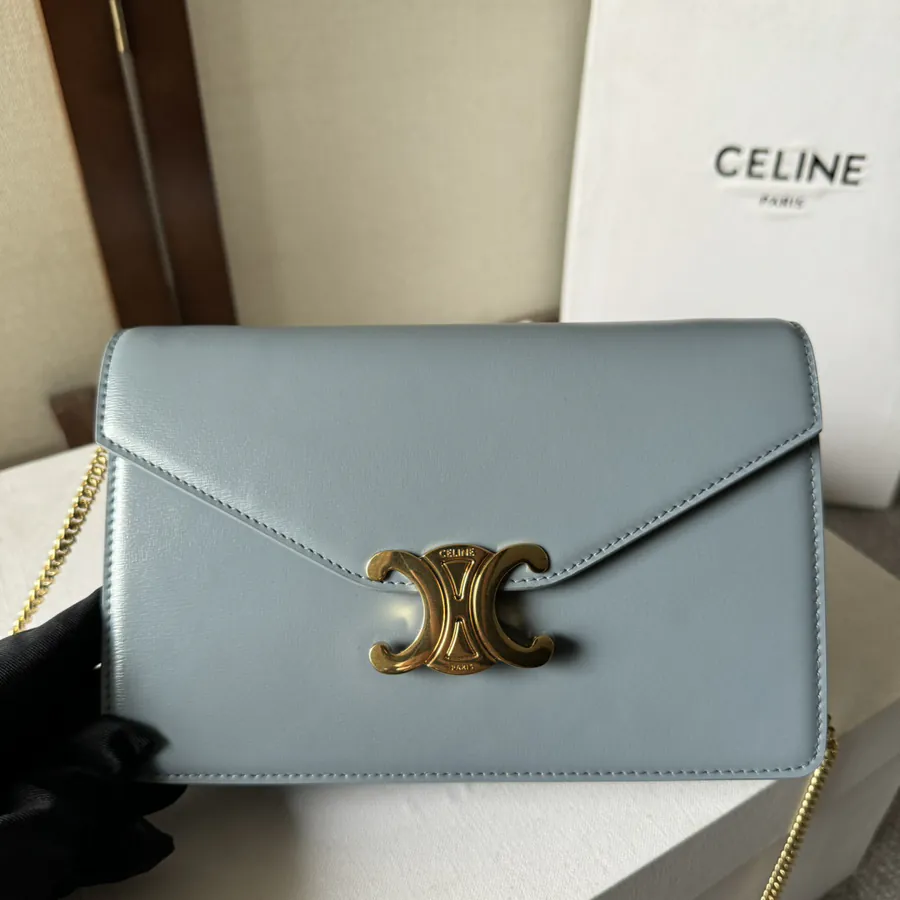 CELIN* CUIR TRIOMPHE Logo Print Wallet
