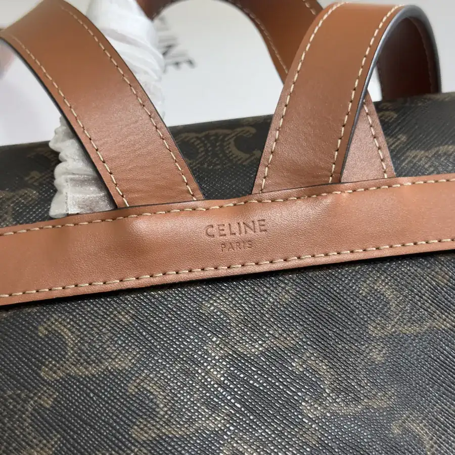 CE LINE Bonnie Smooth Calfskin Backpack with Adjustable Strap