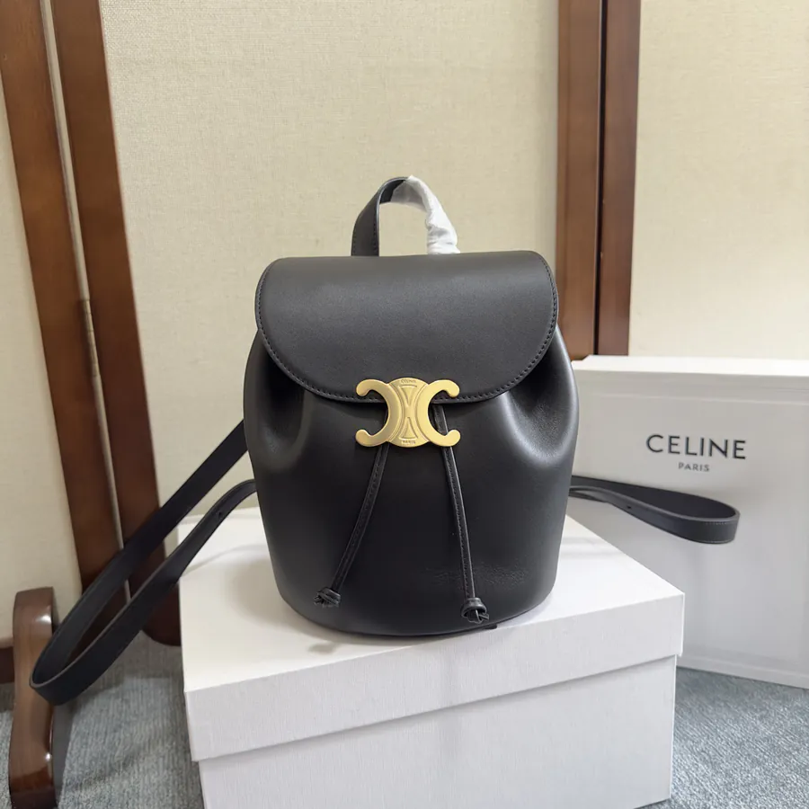 CE LINE Bonnie Smooth Calfskin Backpack with Adjustable Strap