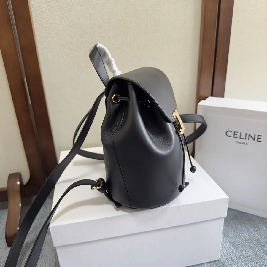 CE LINE Bonnie Smooth Calfskin Backpack with Adjustable Strap