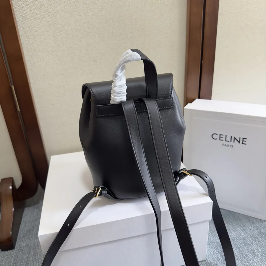 CE LINE Bonnie Smooth Calfskin Backpack with Adjustable Strap
