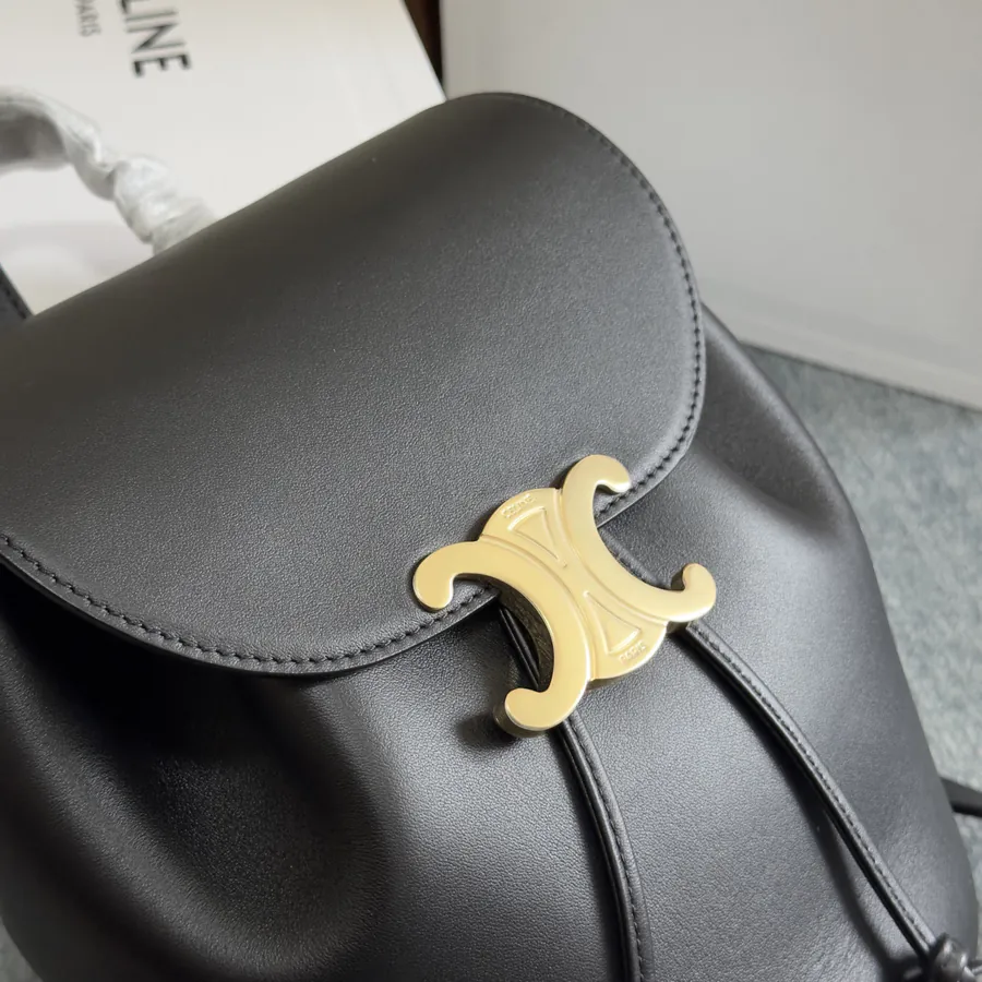 CE LINE Bonnie Smooth Calfskin Backpack with Adjustable Strap