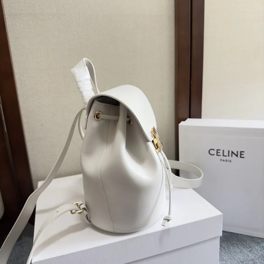 CE LINE Bonnie Smooth Leather Backpack with Adjustable Straps