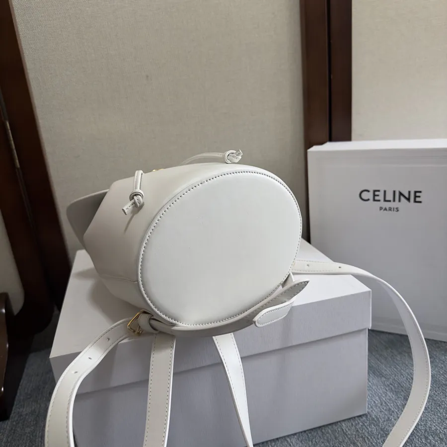 CE LINE Bonnie Smooth Leather Backpack with Adjustable Straps