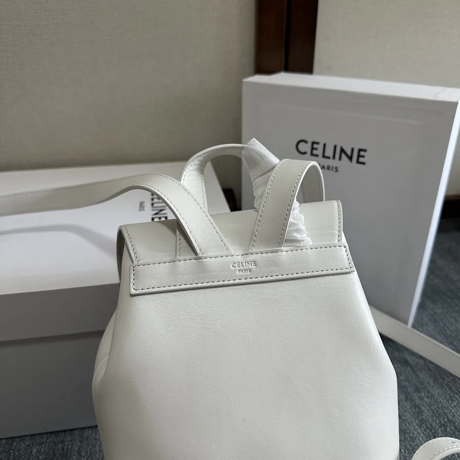 CE LINE Bonnie Smooth Leather Backpack with Adjustable Straps