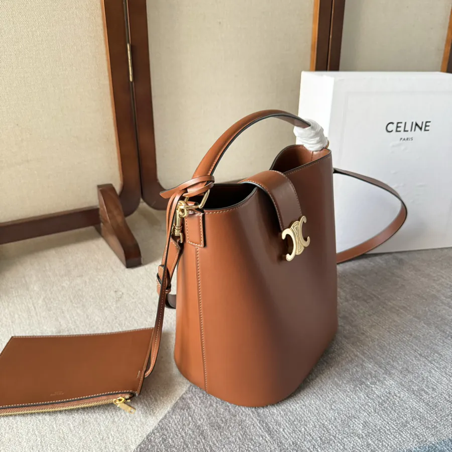 C House New Bucket Bag in Brown
