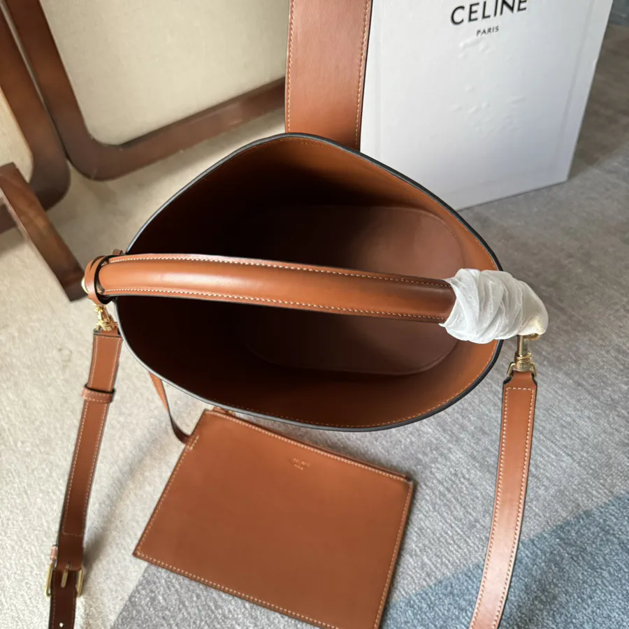 C House New Bucket Bag in Brown