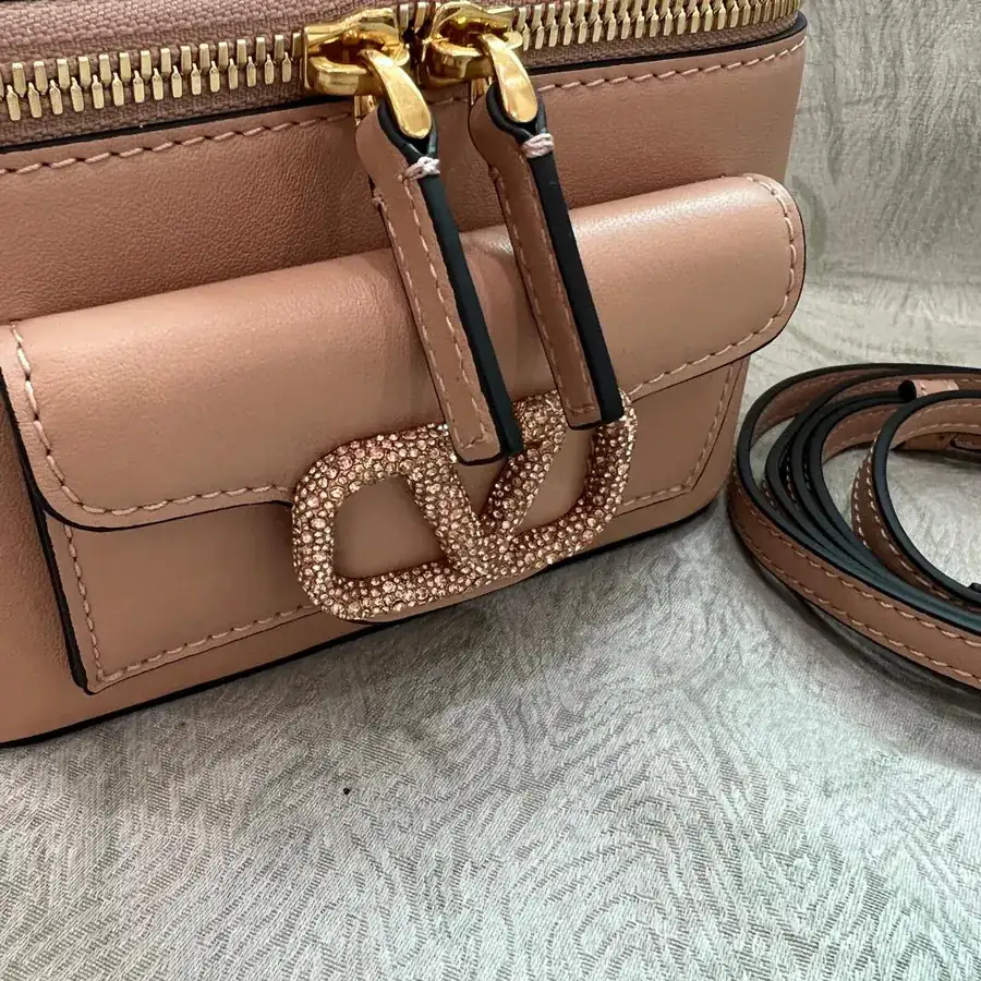 GARAVANI Mini LOCÒ Calfskin Box Bag with VLOGO SIGNATURE Details