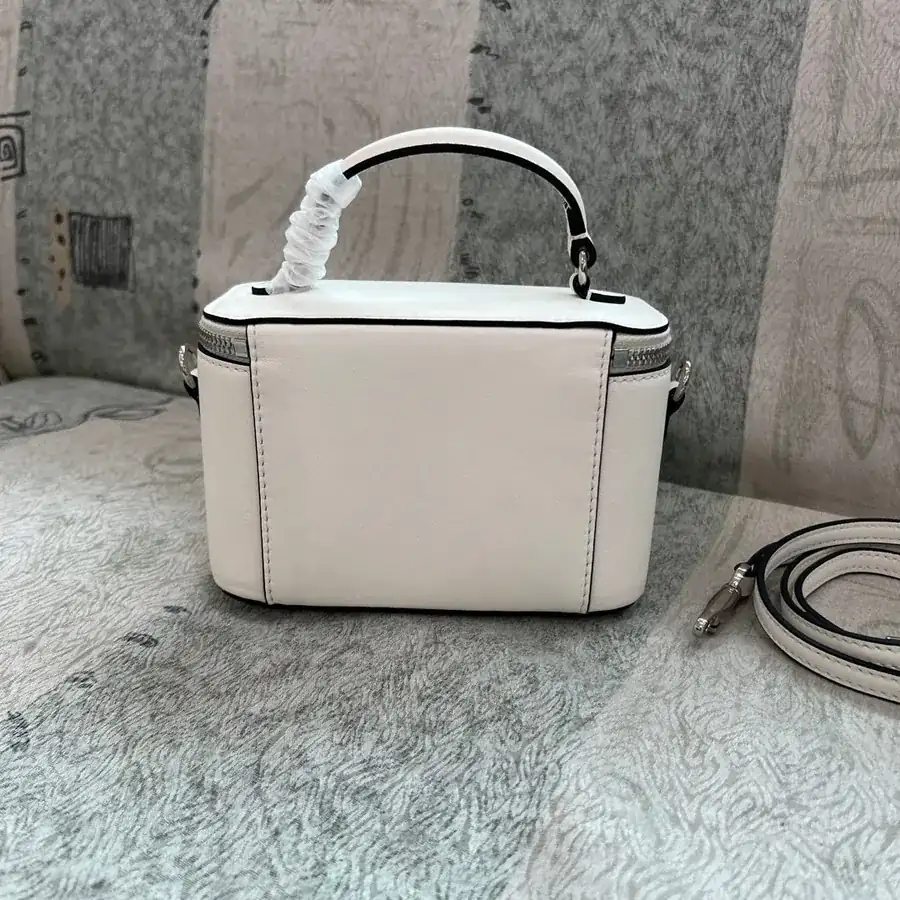 GARAVANI Mini LOCÒ Calfskin Box Bag with V Logo Signature Details