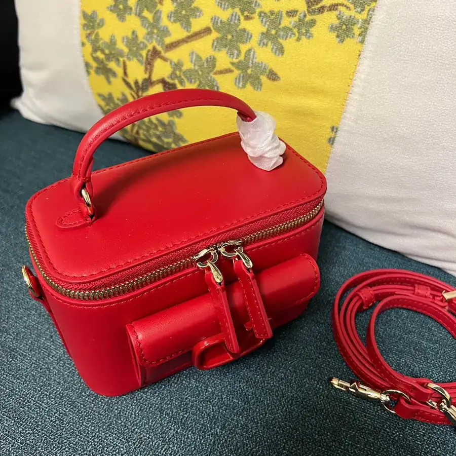 GARAVANI Mini LOCÒ Calfskin Box Bag with VLOGO SIGNATURE Detail