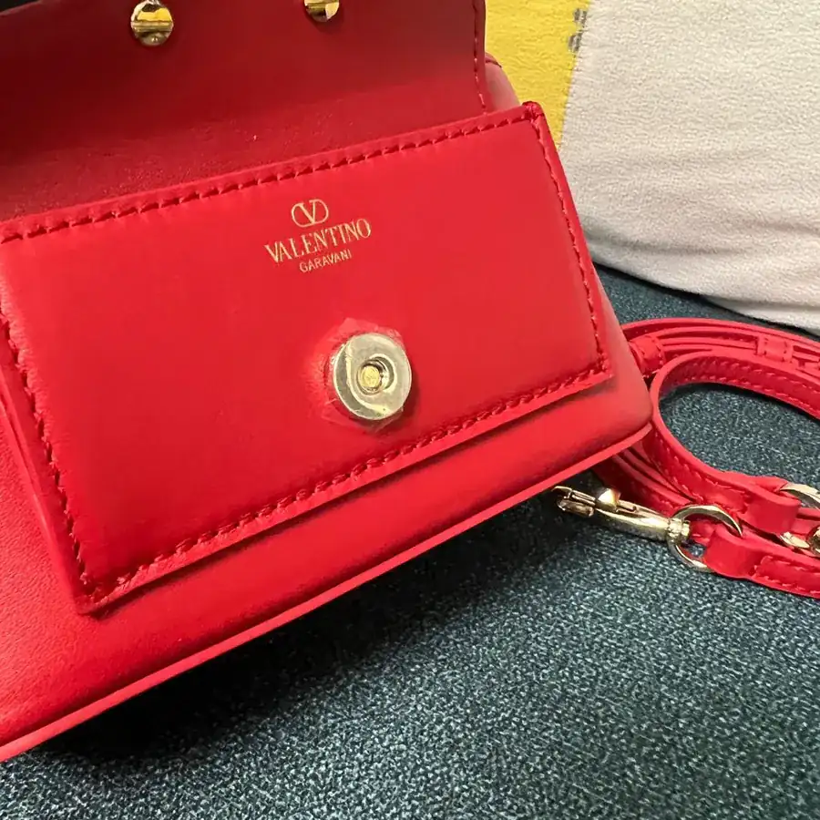 GARAVANI Mini LOCÒ Calfskin Box Bag with VLOGO SIGNATURE Detail