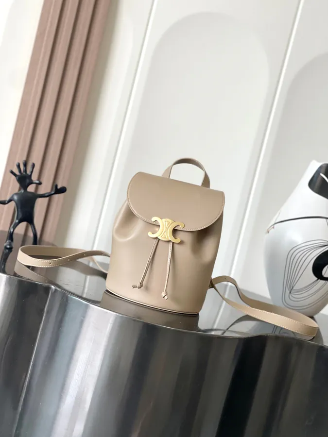 CELIN* Bonnie Smooth Calfskin Backpack with Adjustable Strap