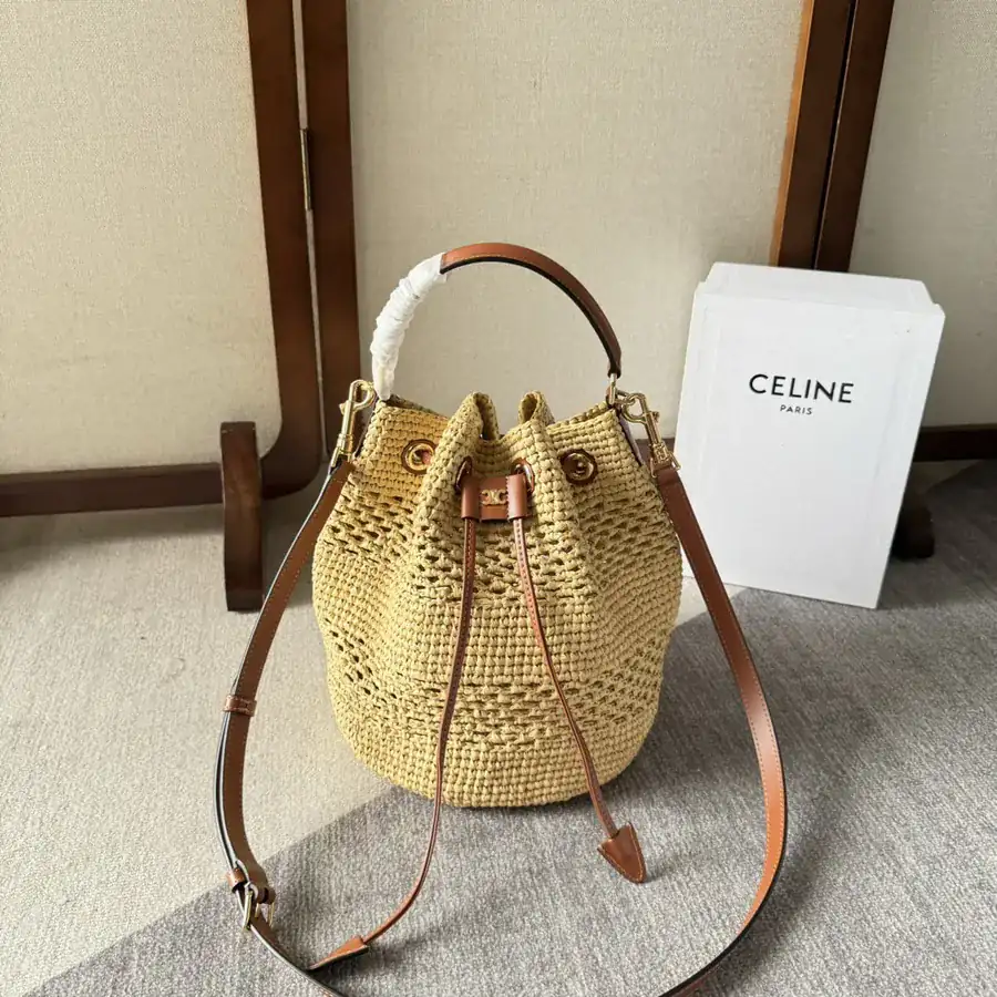 Celine Clara Classic Bucket Bag in Brown
