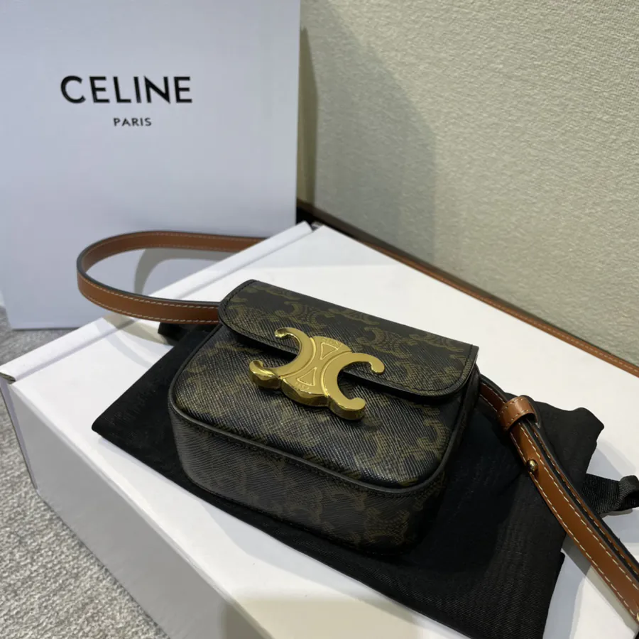Celine 2022 Mini Earphone Bag with Adjustable Strap