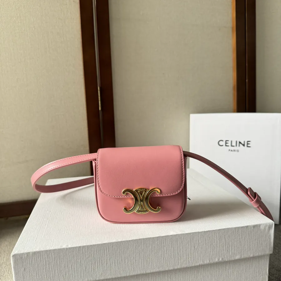 CELINE 2022 Mini Earphone Bag with Adjustable Strap