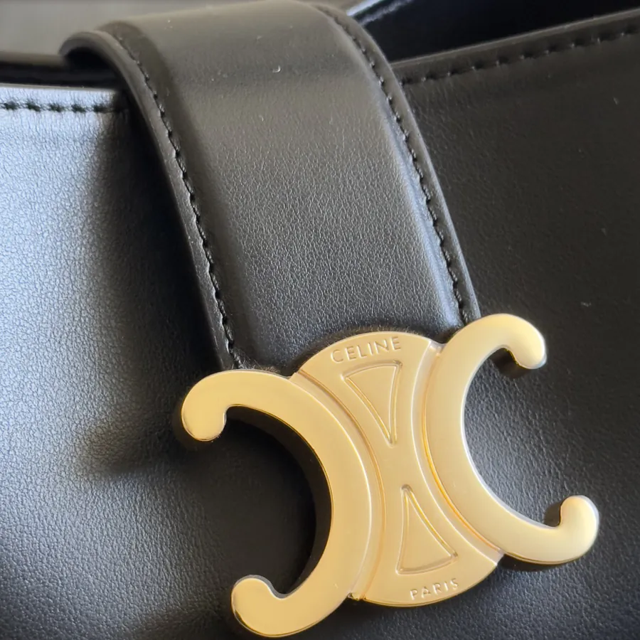 CE New Mini Bucket Bag with Gold Triomphe Logo