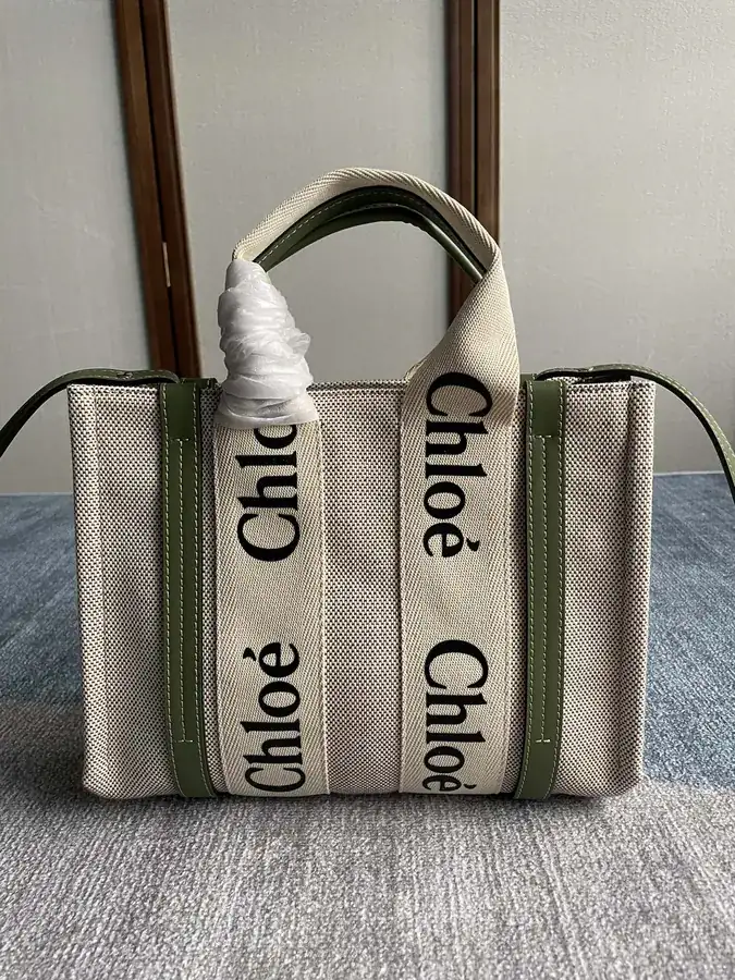 Chloe Woody Mini Tote Bag with Shoulder Strap