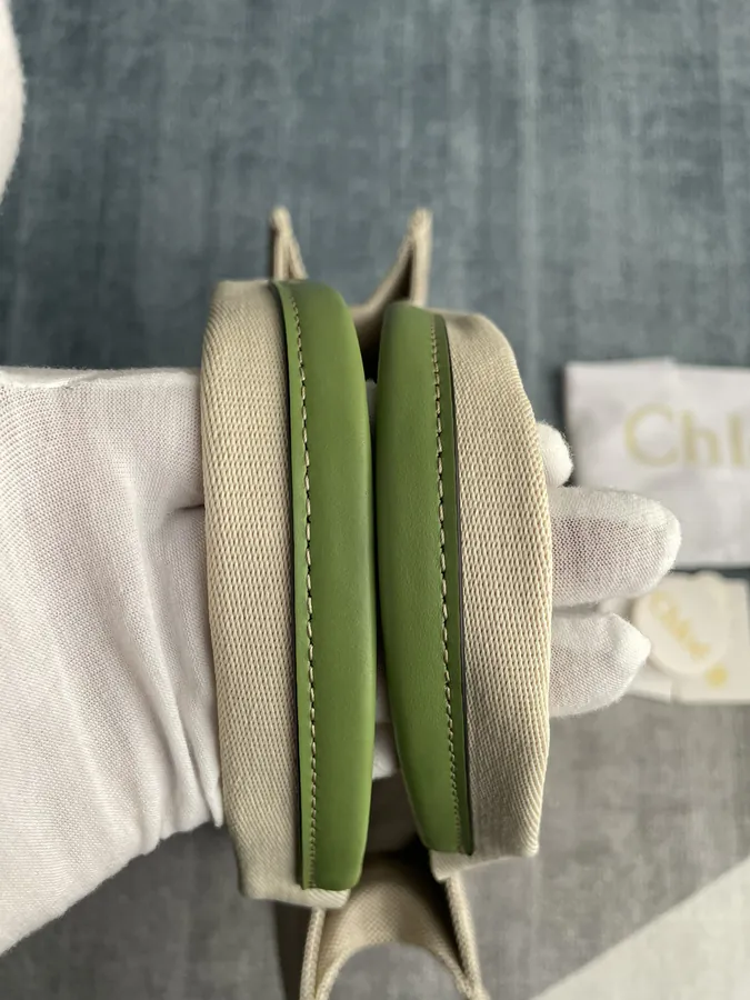 Chloe Woody Tote Bag in Emerald Green