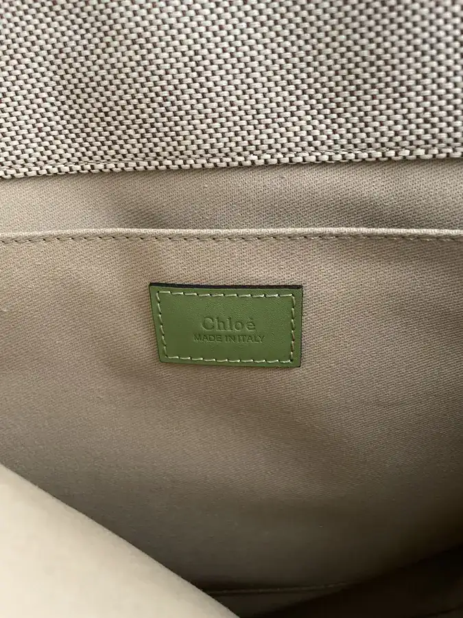 Chloe Woody Tote Bag in Emerald Green