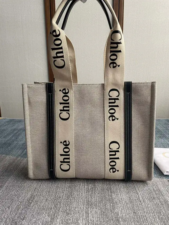 Chloe Midnight Blue Woody Tote Bag