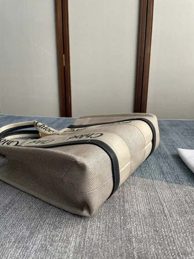 Chloe Midnight Blue Woody Tote Bag