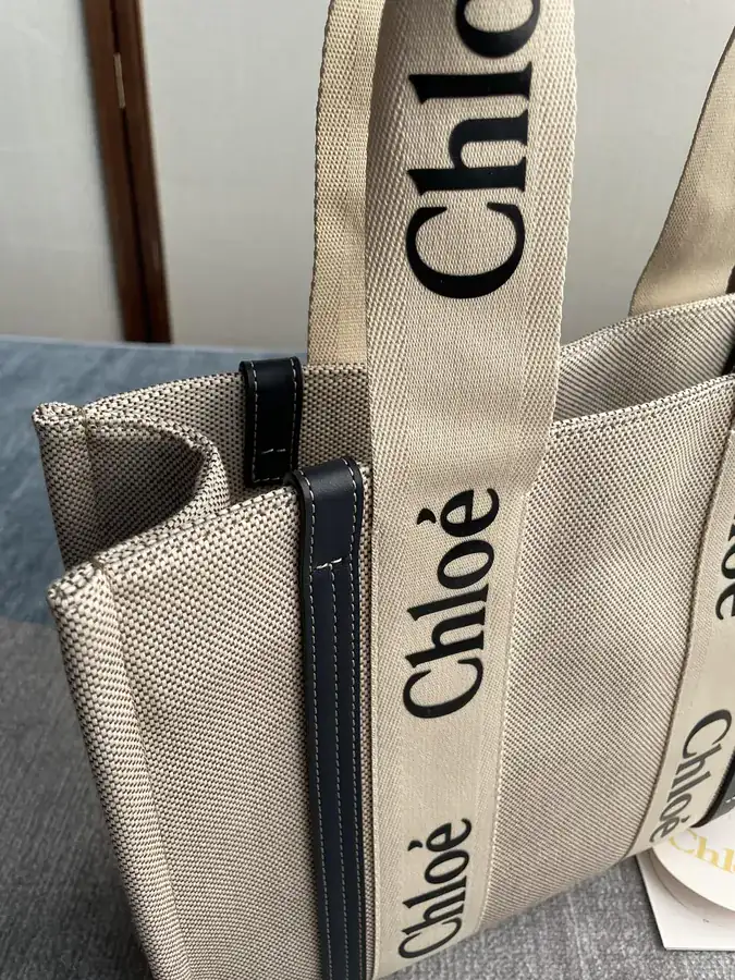 Chloe Midnight Blue Woody Tote Bag