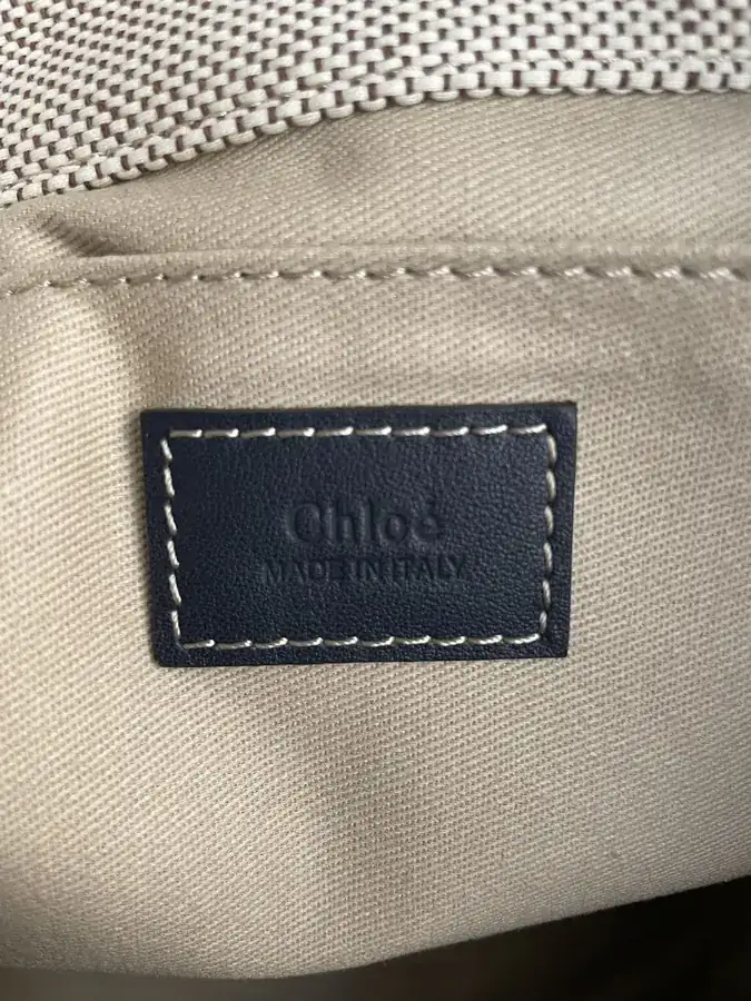 Chloe Midnight Blue Woody Tote Bag
