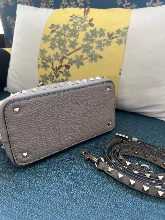 GARAVANI Rockstud Grained Calfskin Handbag