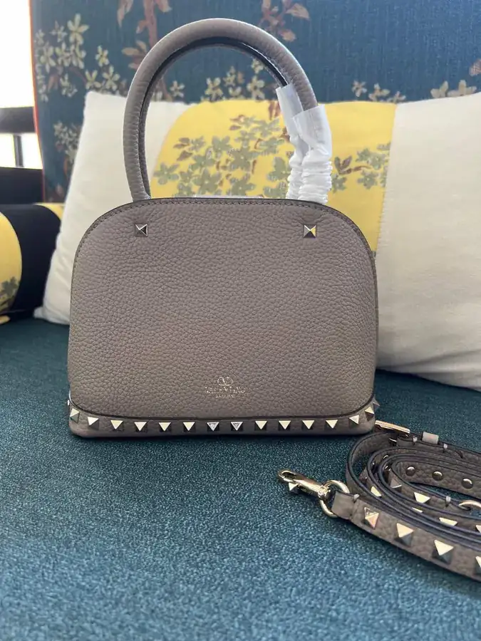 GARAVANI Rockstud Grained Calfskin Handbag