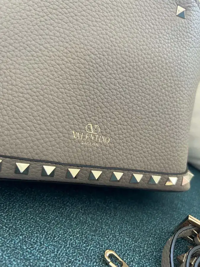 GARAVANI Rockstud Grained Calfskin Handbag