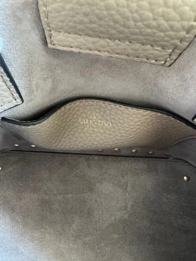 GARAVANI Rockstud Grained Calfskin Handbag