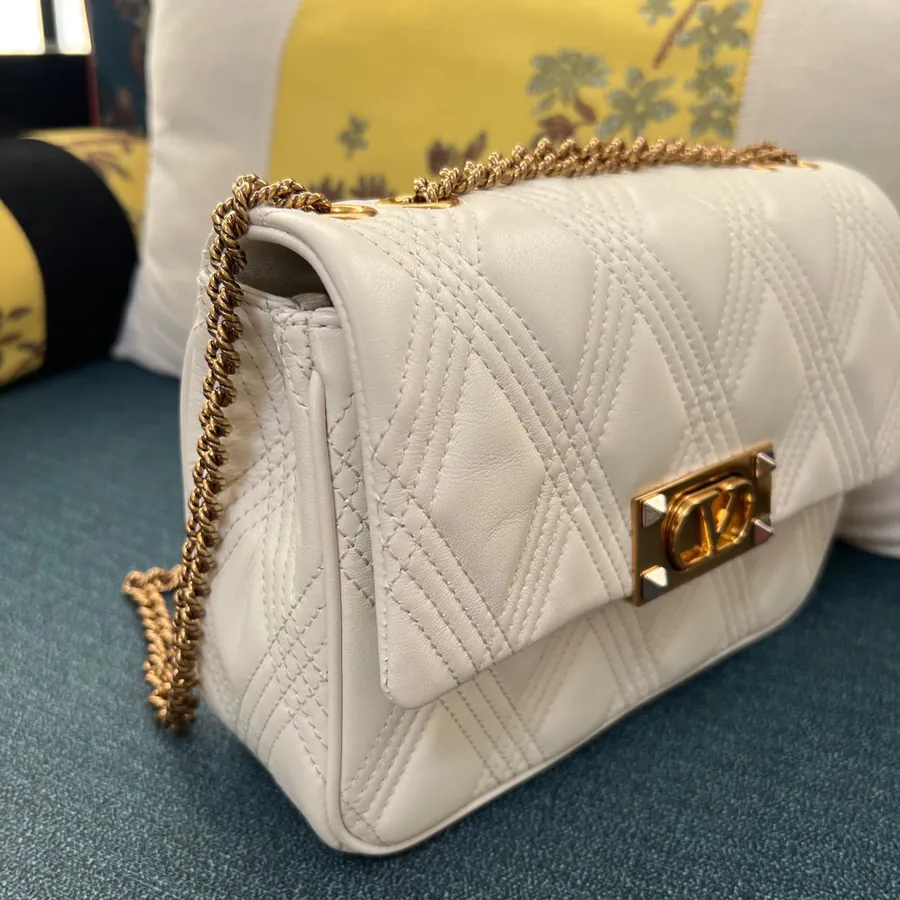 GARAVANI QUILTIE 67 Grained Leather Large Handbag