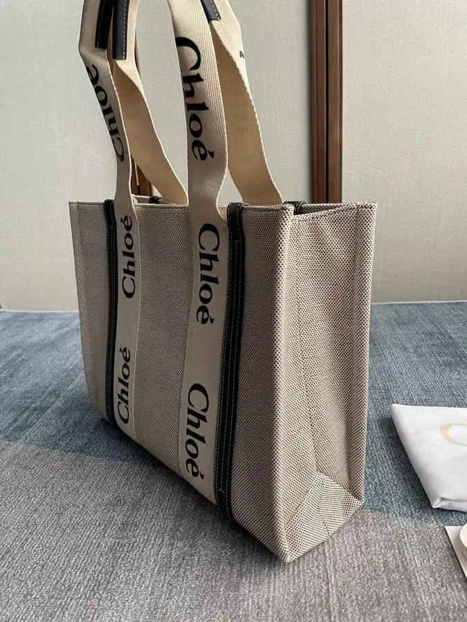 Chloe Midnight Blue Woody Tote Bag