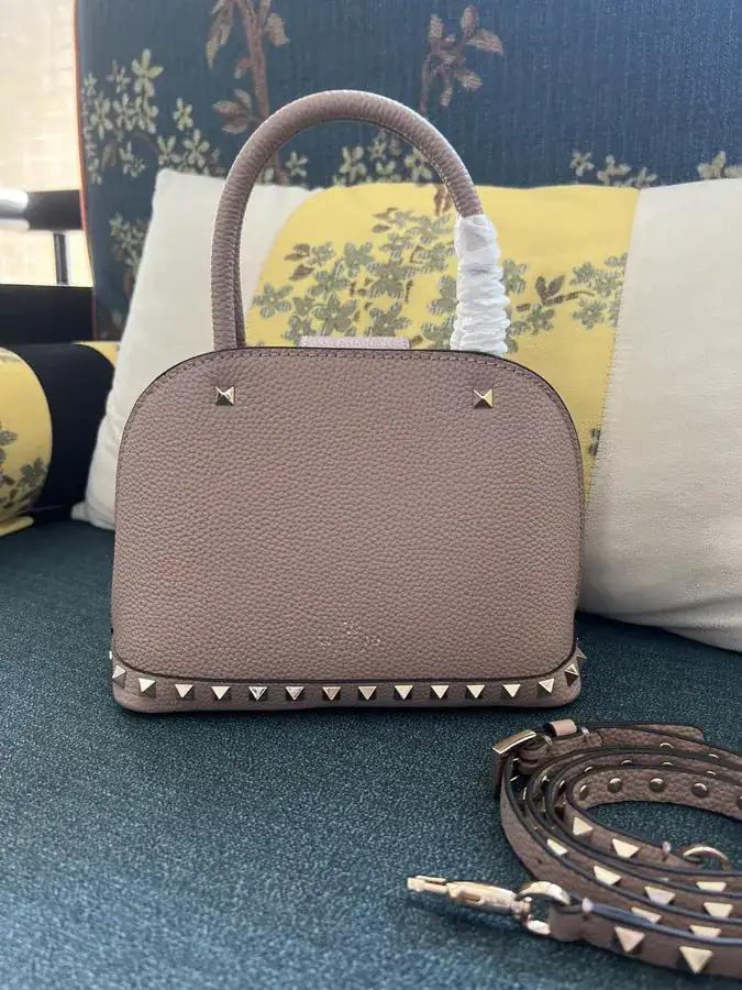 GARAVANI Rockstud Grained Calfskin Handbag
